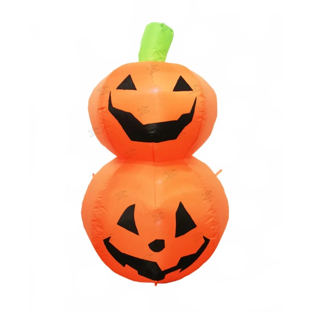 Halloween LED-es felfújható dekoráció, dupla tök, 120 cm, 1 db