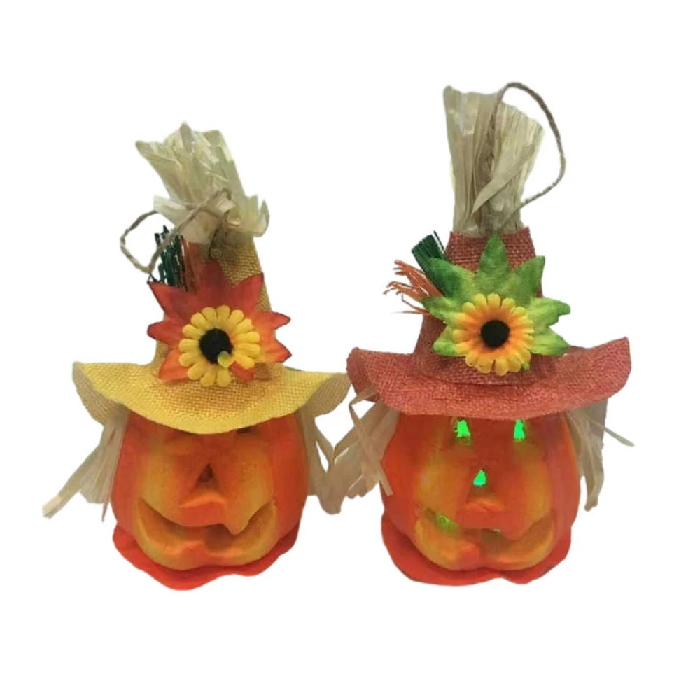 Halloween habszivacs színes tök lámpa, 1 db, 