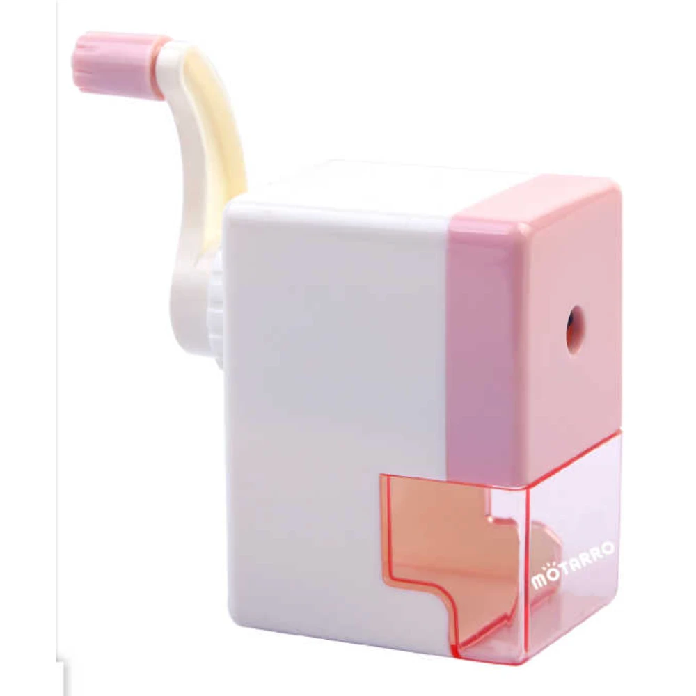 Automata ceruzahegyező, PVC dobozban, kék-rózsaszín