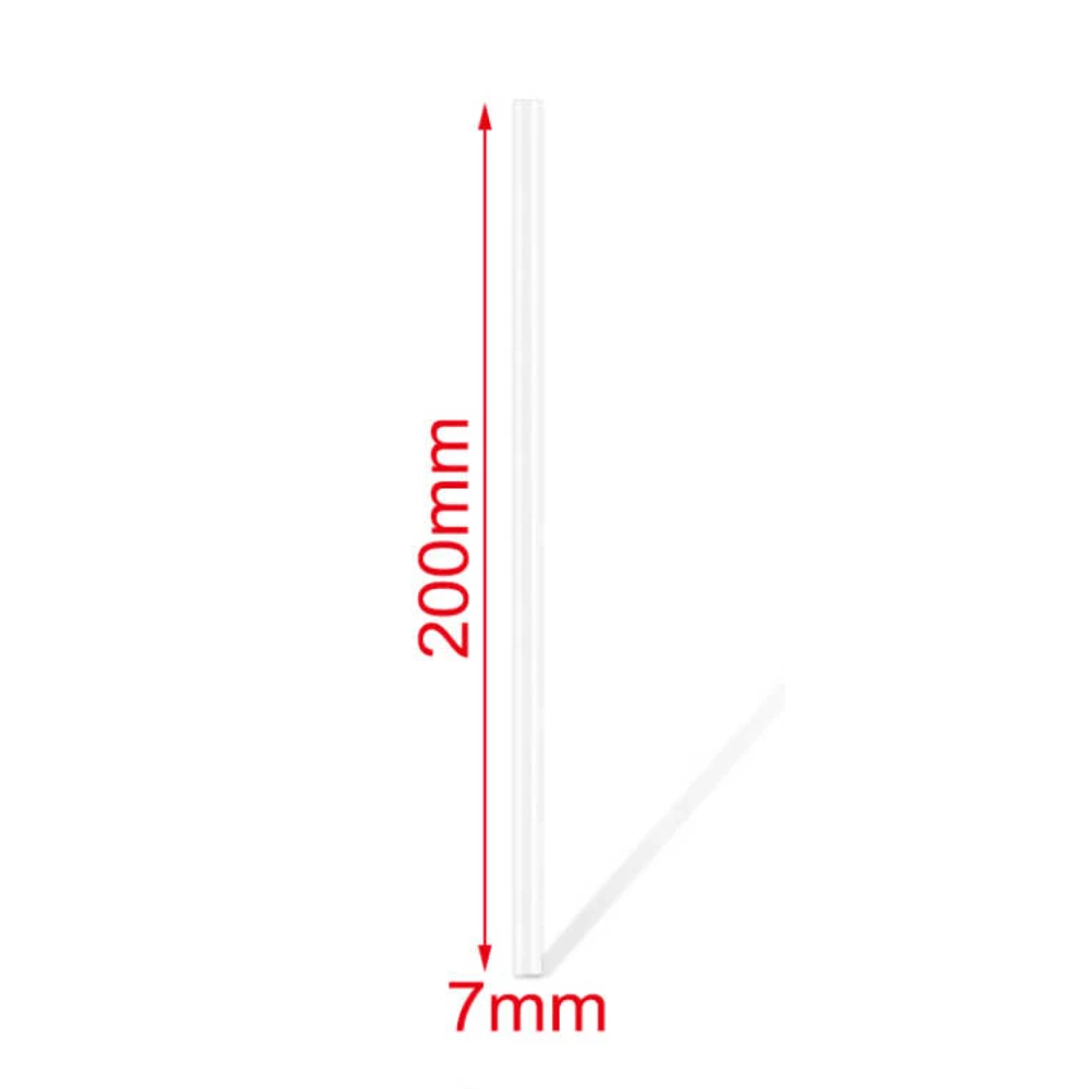 Átlátszó ragasztórúd 7 mm x 20 cm, 10 db - ragasztópisztolyhoz