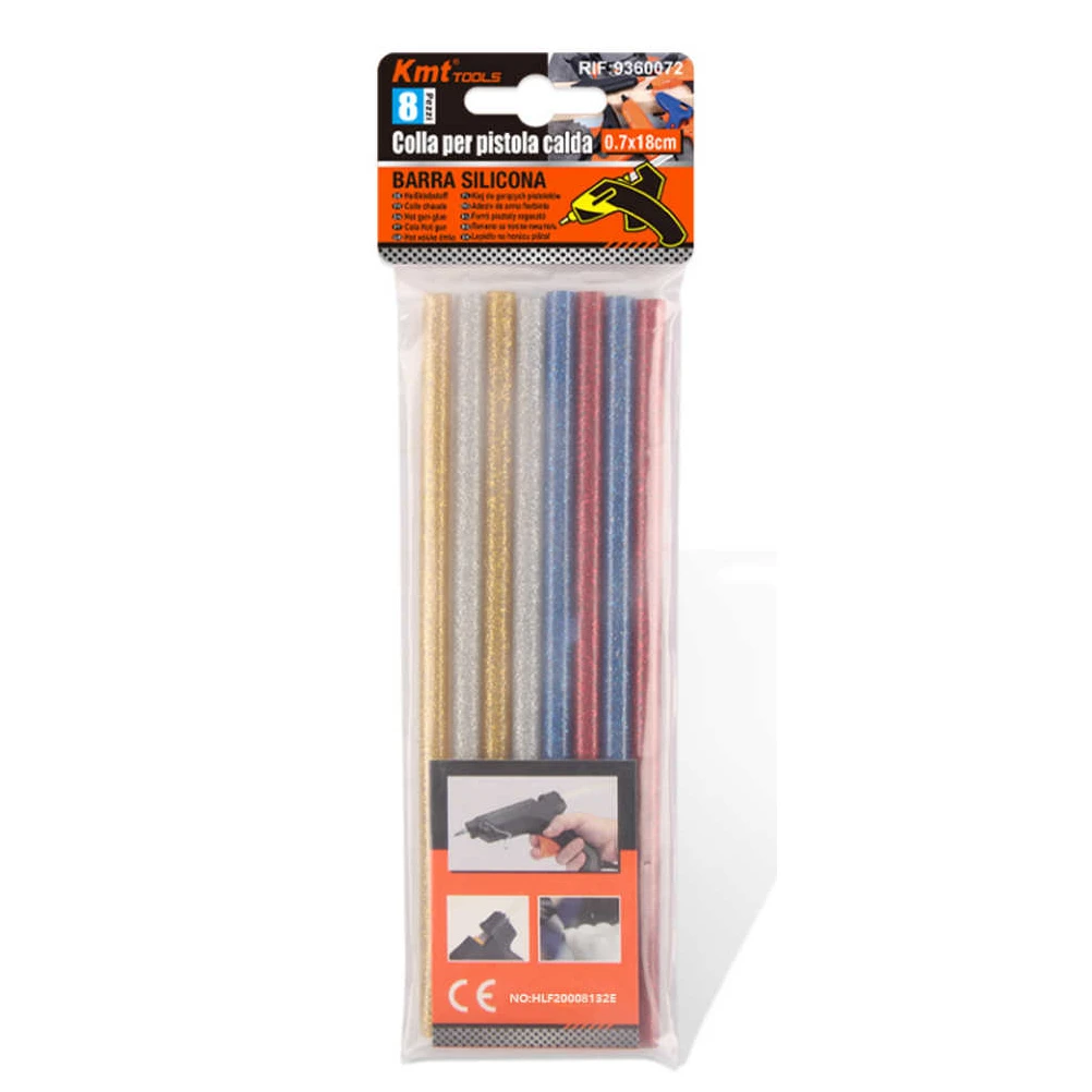 Csillogó ragasztórúd 7x180 mm, 8 db - olvadó ragasztópisztolyhoz