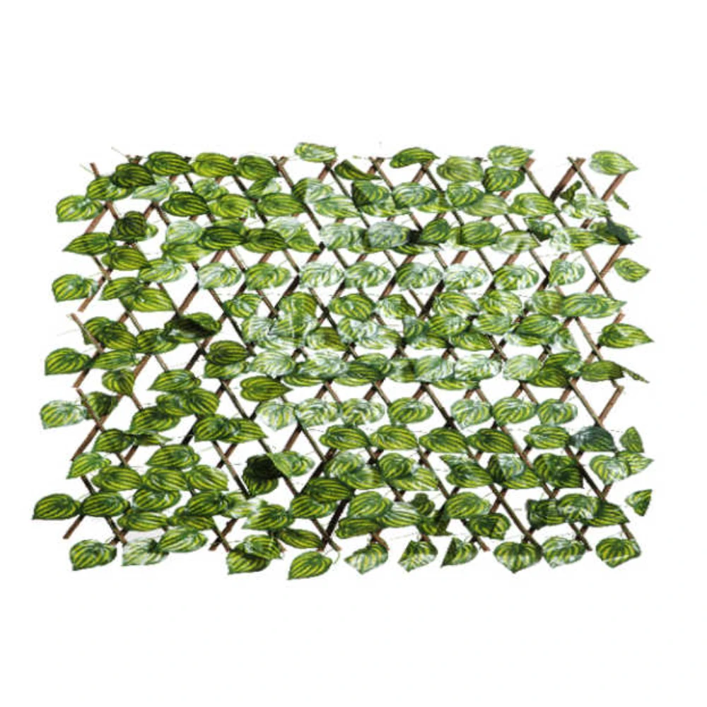 Művesshop műanyag álcázó kerítés műleveles mintával, 120x240 cm, görgethető panel