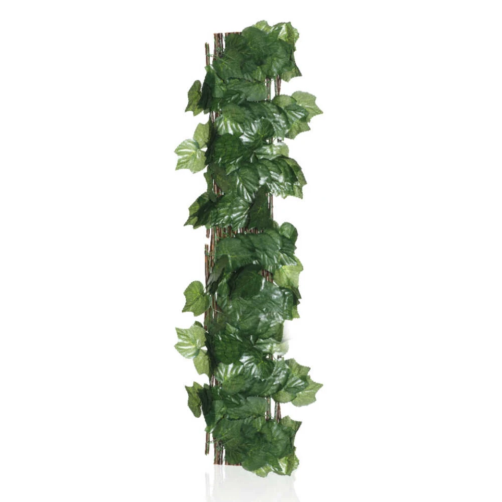 Műanyag borostyán mintás dekor kerítés, 120 cm, 240 cm