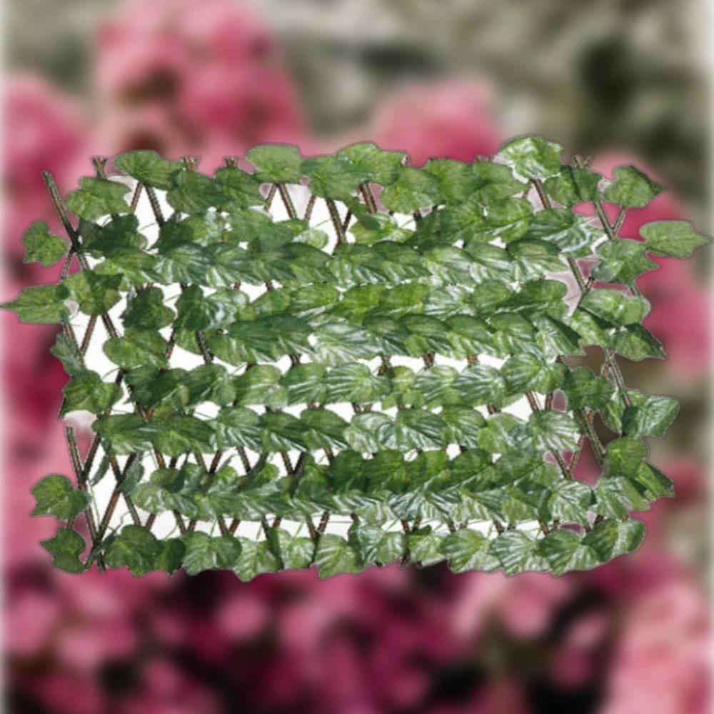 Mesterséges borostyán kerítés szőlőlevéllel, 70x250 cm, dekoratív jardinfal