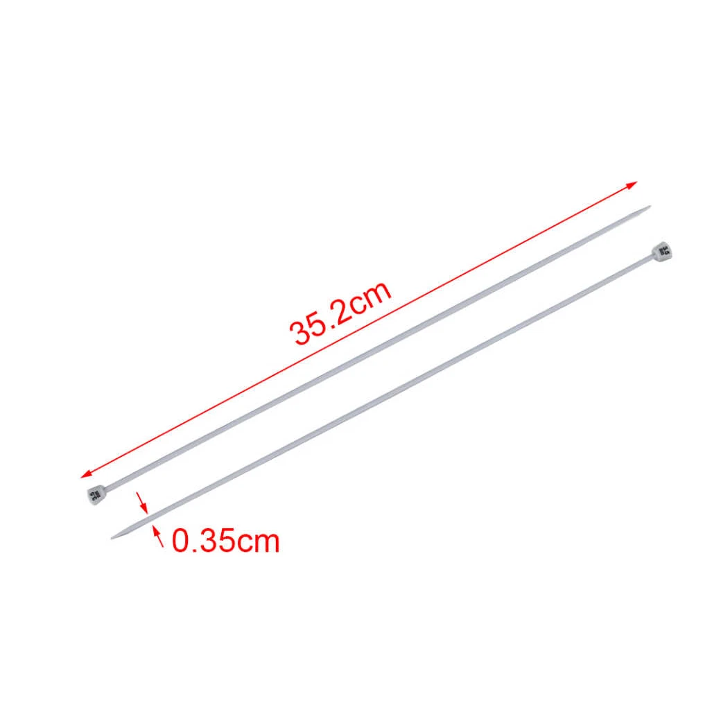 Kötőtű 3,5 mm, 35,2 cm – alumínium
