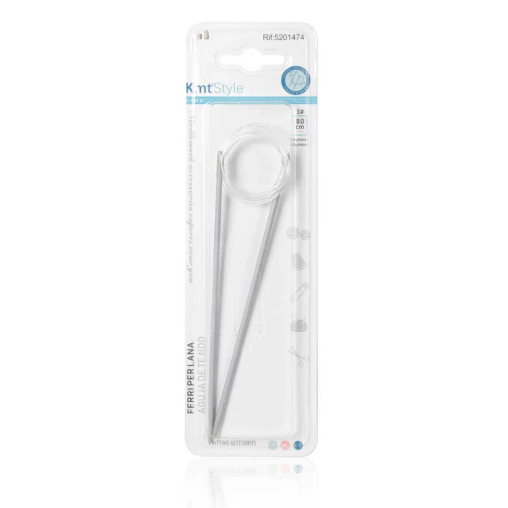 Körkötőtű 3 mm, 80 cm – alumínium
