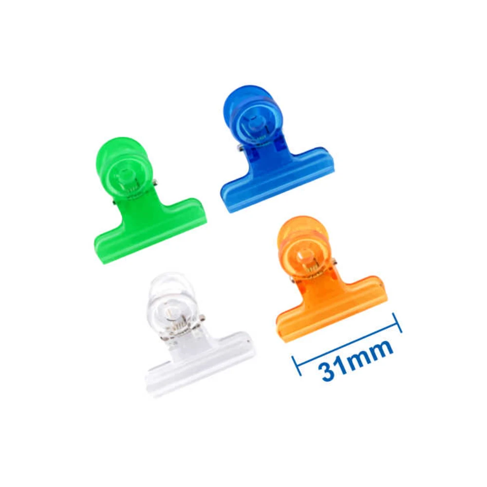 31 mm-es műanyag kerek fejű csipesz szett, 4 db