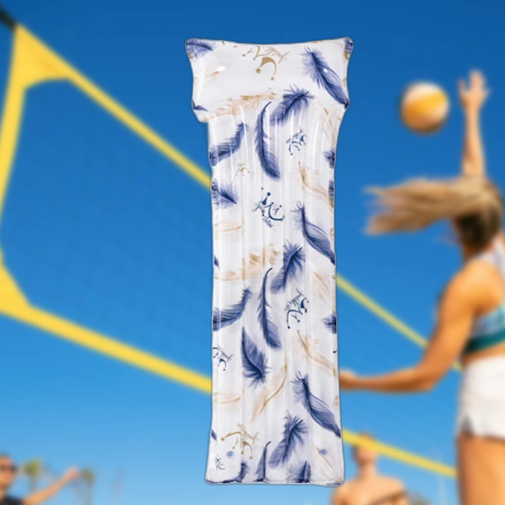 Kék mintás Felfújható Strandmatrac 171x66x22 cm