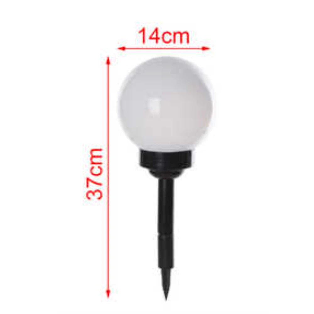 Leszúrható napelemes kerti gömb LED lámpa - 37 cm