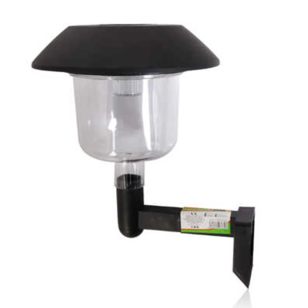 Napelemes kültéri LED falilámpa - Nagy kalapú design
