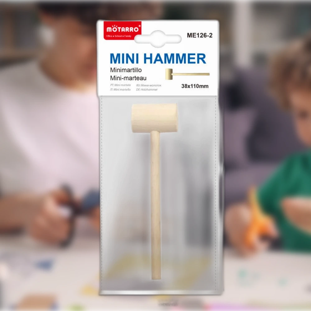 Kis Kerek Fejű Kalapács 11*3.8cm - DIY Kézműves Eszköz