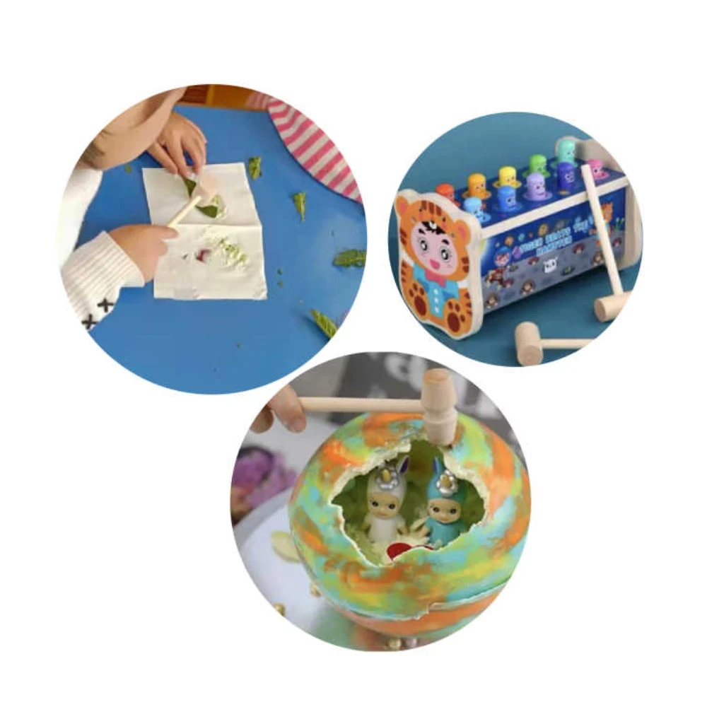 Kis Kerek Fejű Kalapács 11*3.8cm - DIY Kézműves Eszköz