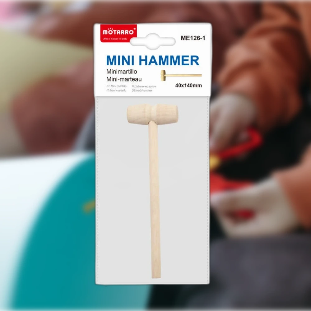 Mini Kalapács - 14*4 cm-es Kézműves Eszköz