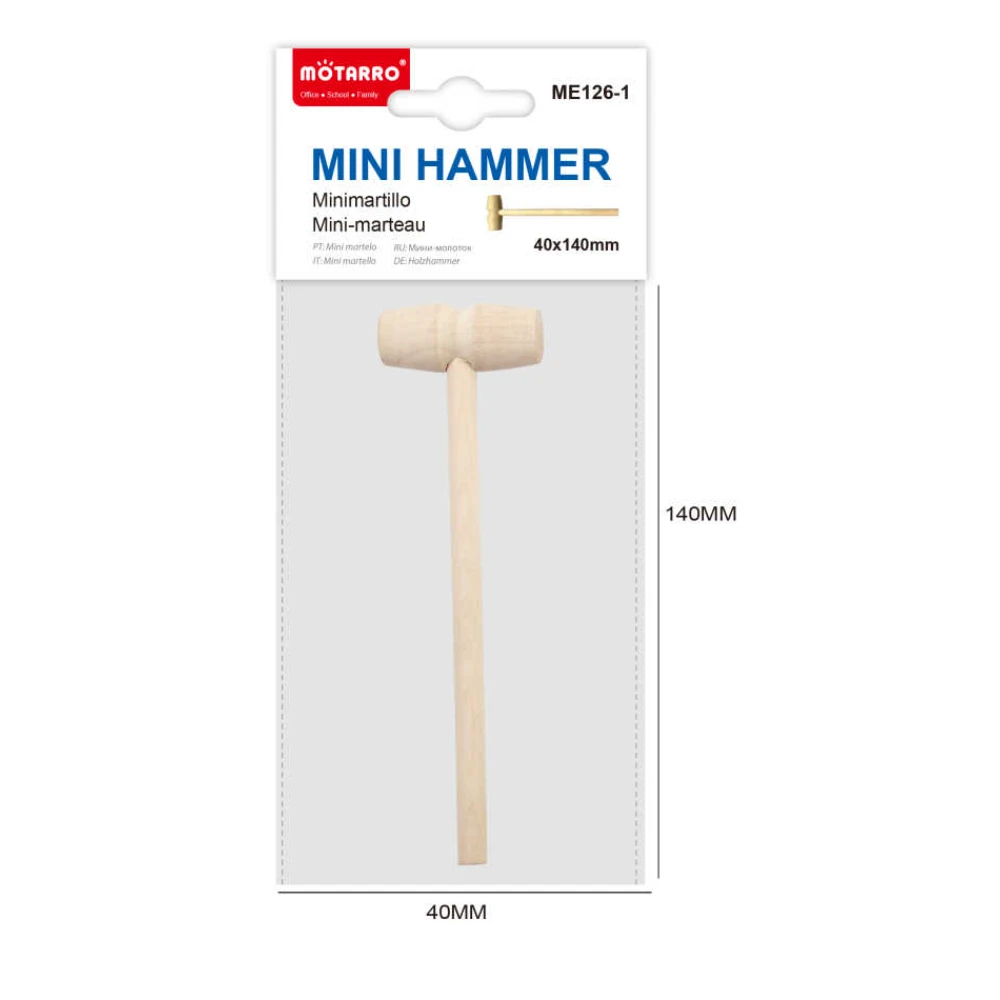 Mini Kalapács - 14*4 cm-es Kézműves Eszköz