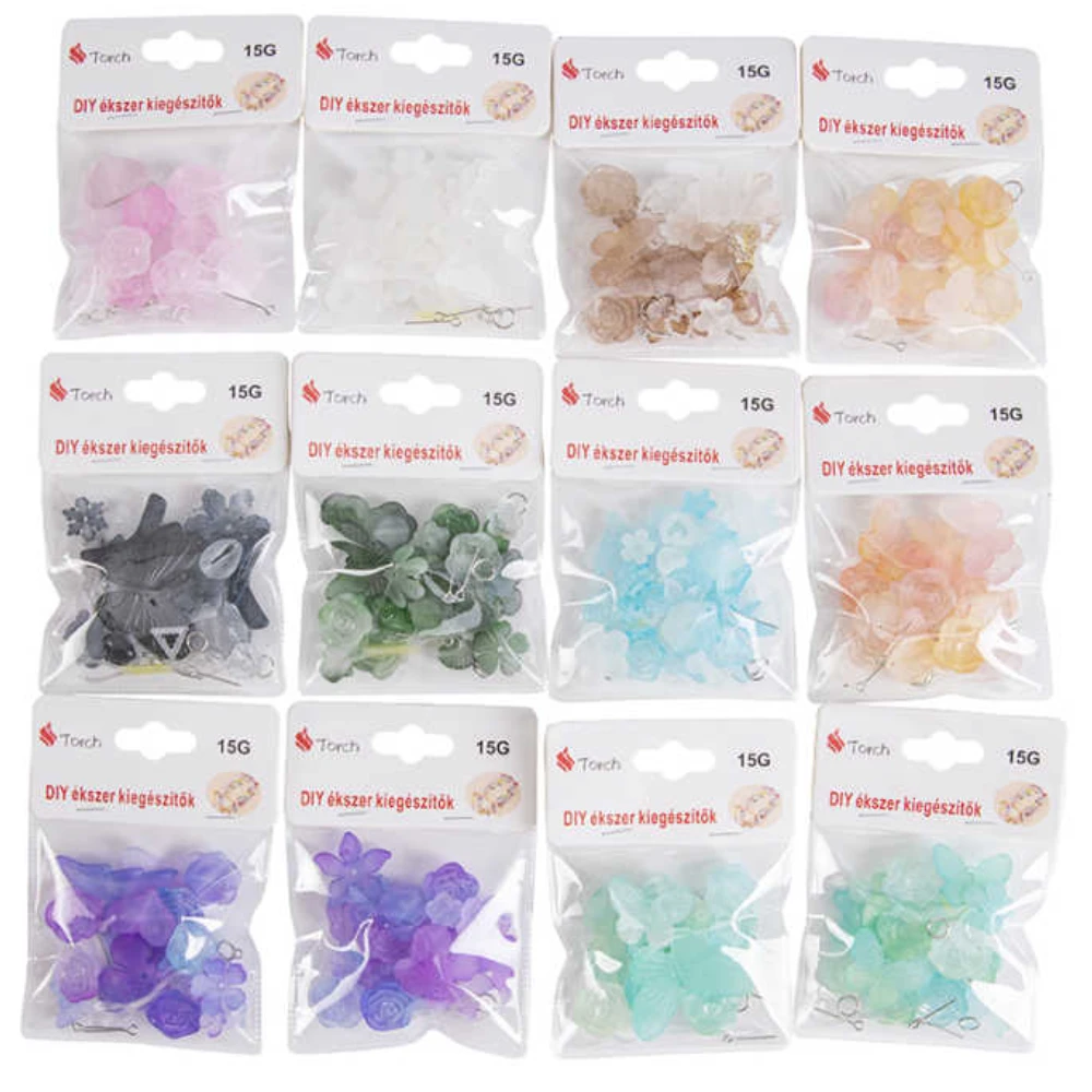 15g Kézműves Pillangó Kiegészítők PVC Táska – DIY Alkotás
