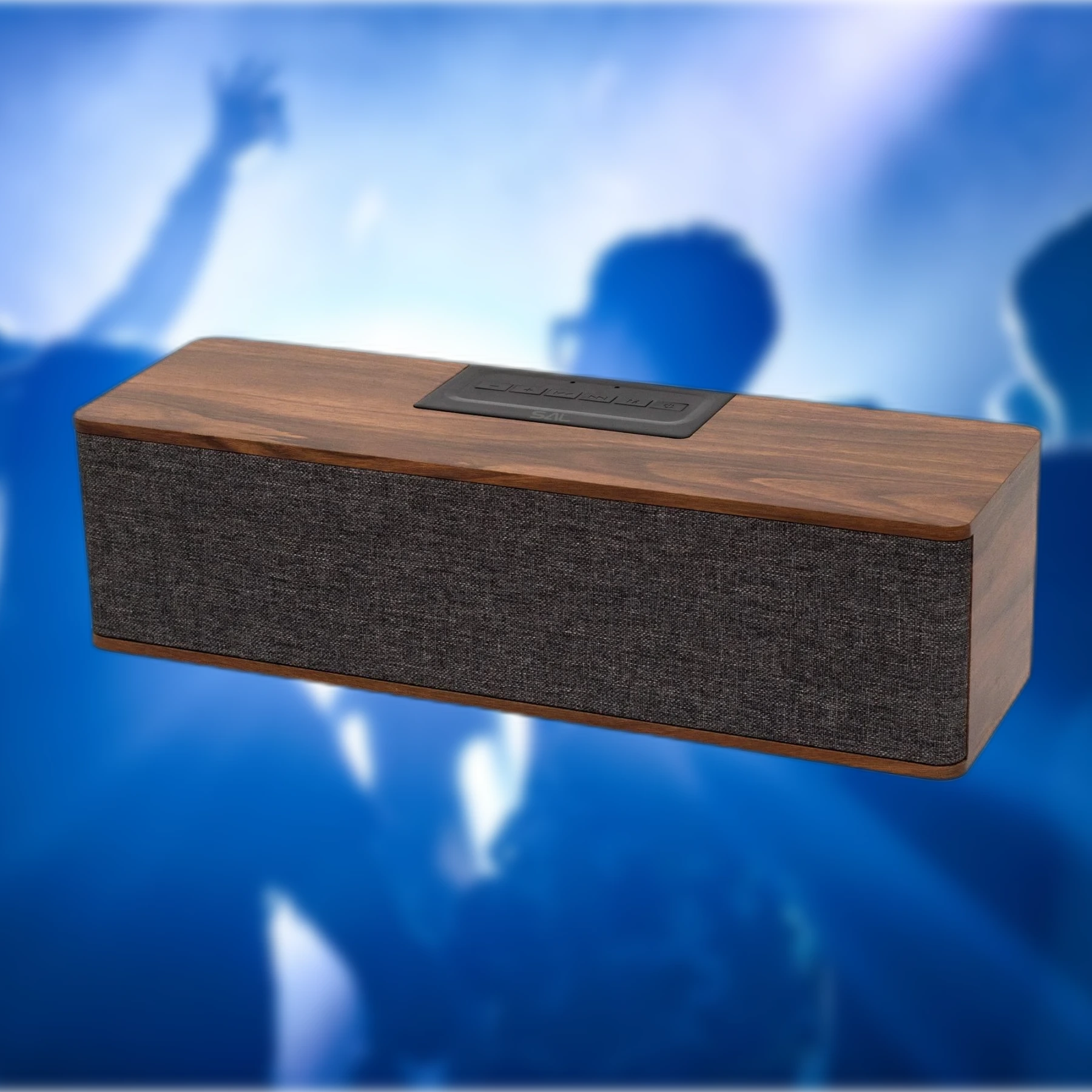 Sztereó retro hangszóró, vezeték nélküli, 2x5W, FM rádió, Bluetooth, beépített akkumulátor