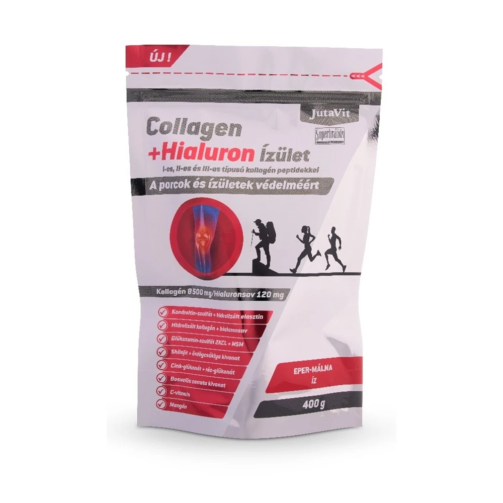 Jutavit collagen+hialuron ízület eper-málna ízű kollagén por 400 g