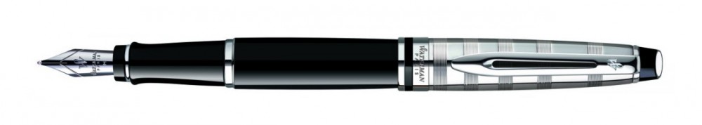 Waterman EXPERT III. DELUXE BLACK ezüst klipsz Töltőtoll
