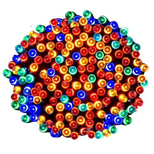 Multicolor Prémium 200 led / 20M kültéri fényfüzér, toldható karácsonyfa égő